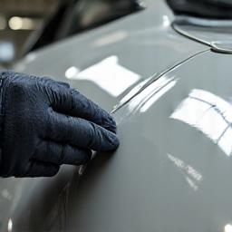 Applying ceramic coating for paint protection on a car